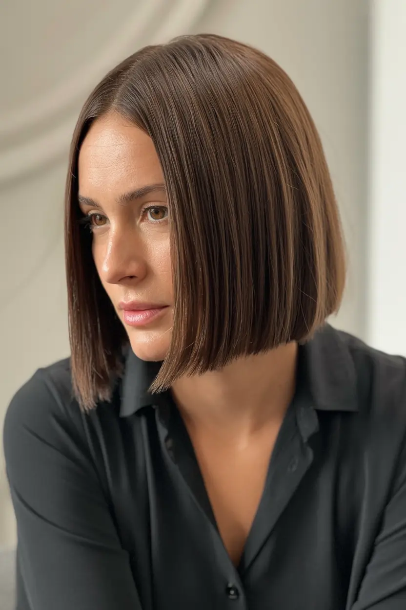 54.chic sleek bob for shoulder length hair