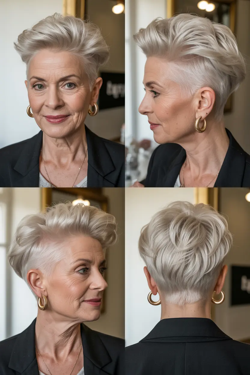 55. stylish lifted pixie with undercut
