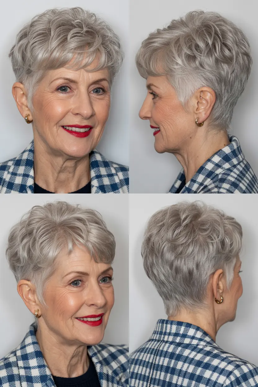 57.textured bright colored pixie with undercut