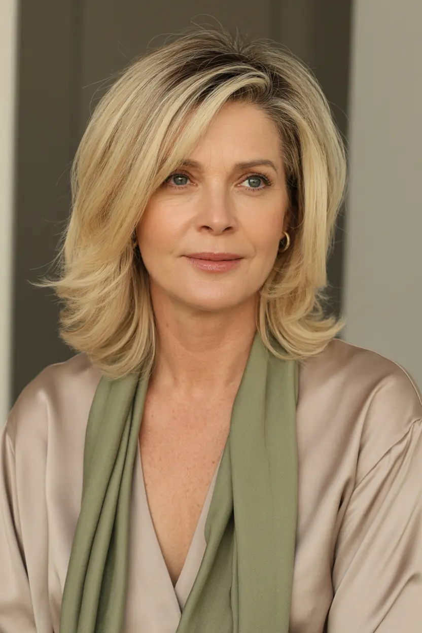 57.voluminous medium length bob