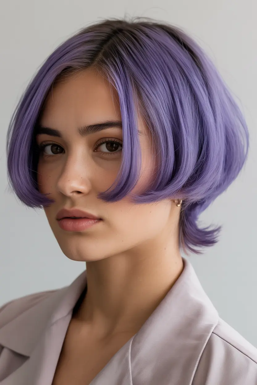 6. purple butterfly haircut