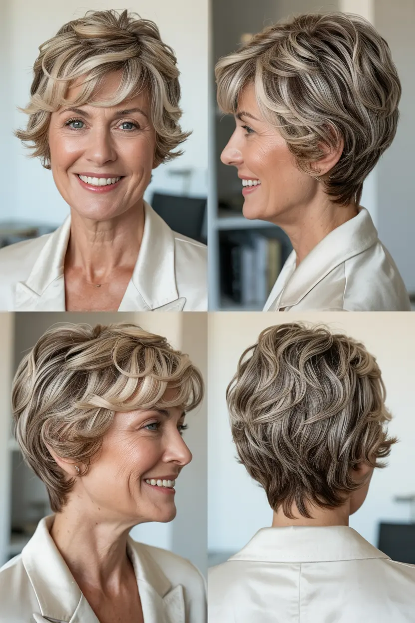 66. wavy textured