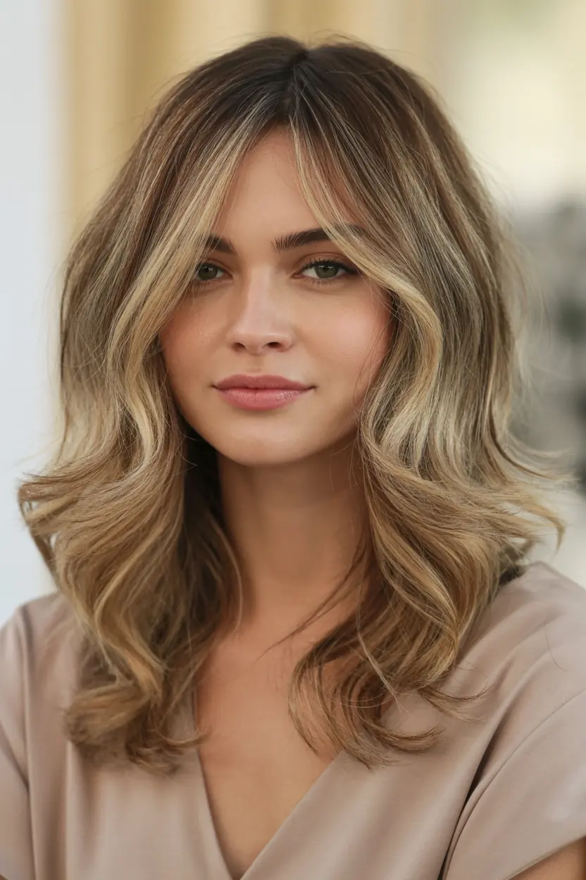 66.voluminous long wavy layered hairstyle