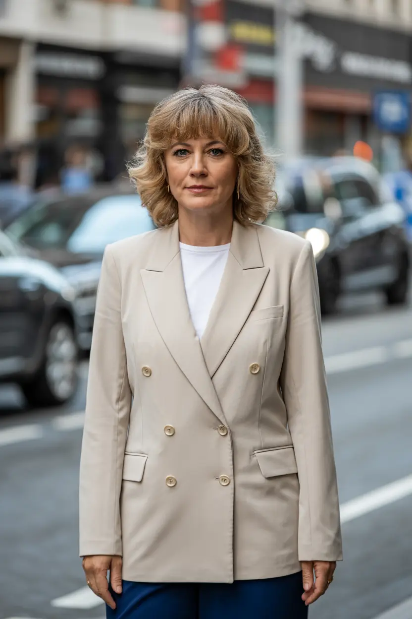 68.textured medium cut with bangs