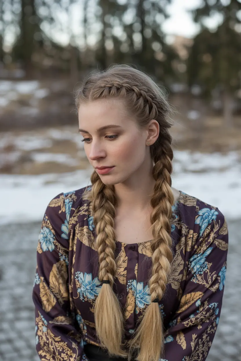 7. ribbon braids for new year
