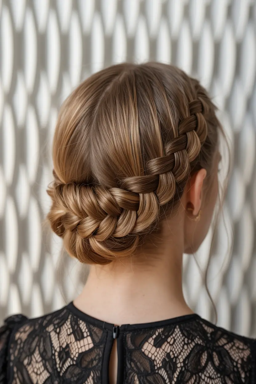7.twisted chignon hairstyle