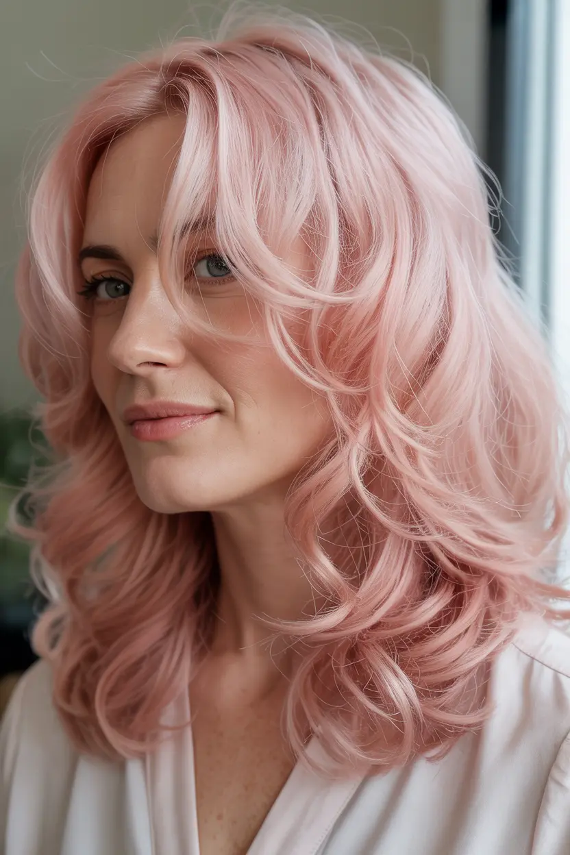 75.pastel pink waves