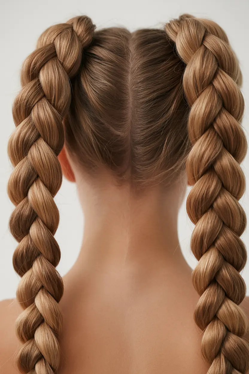 8.jumbo braid pigtails