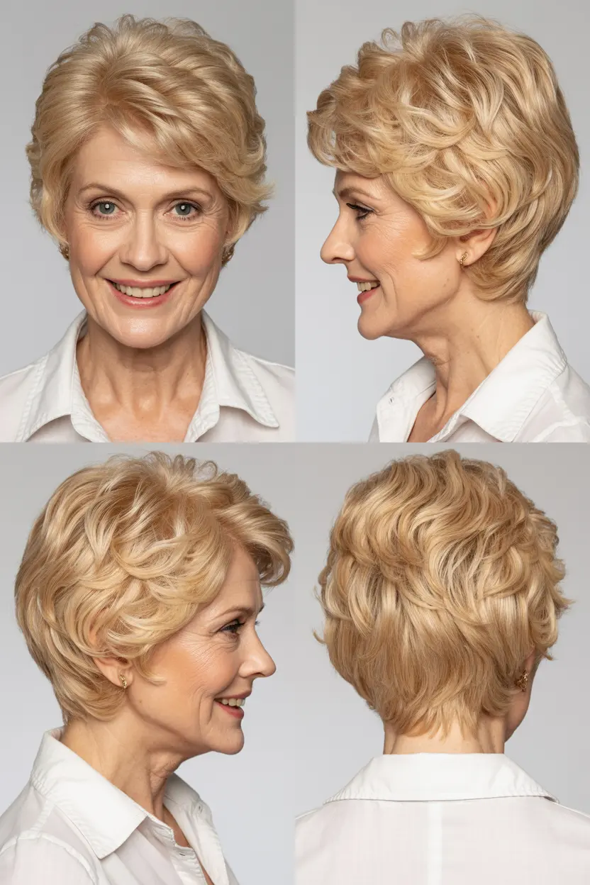 89. voluminous blonde curly