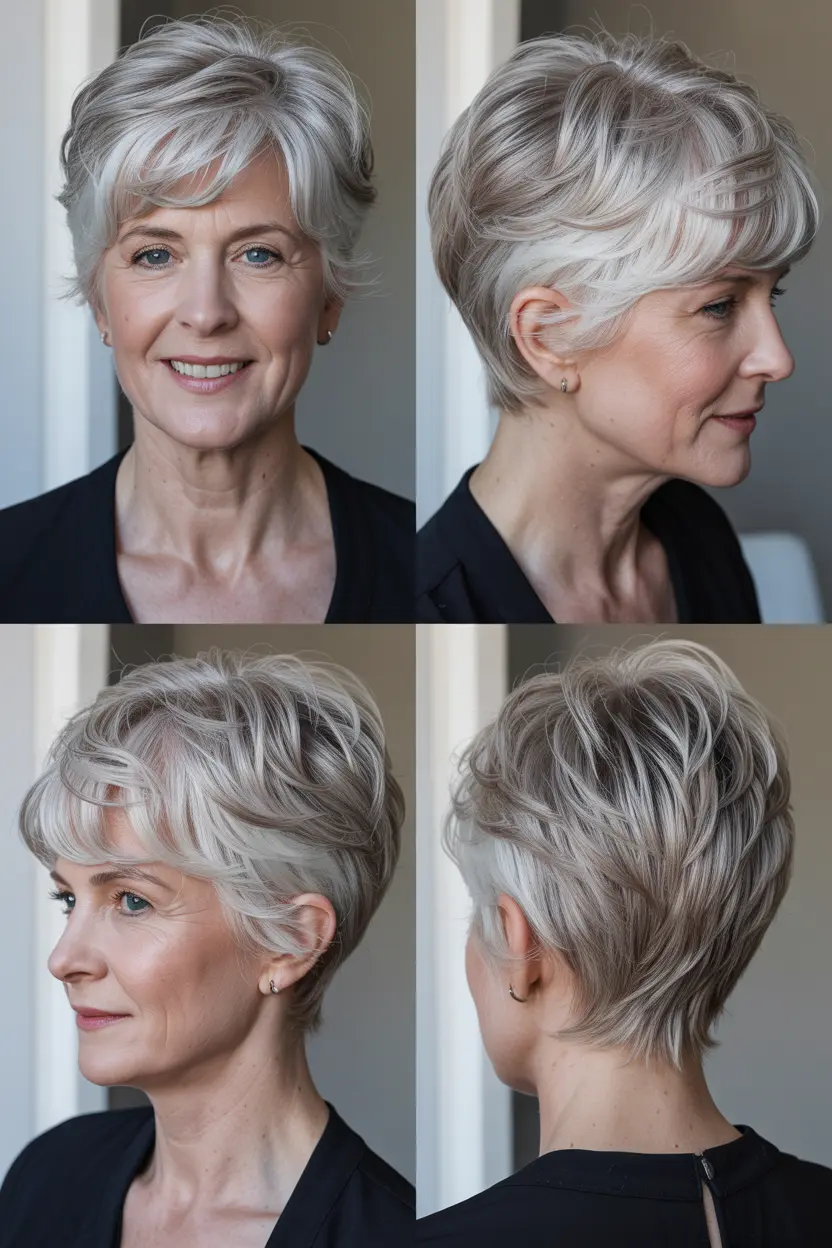 9.ageless pixie with elegance