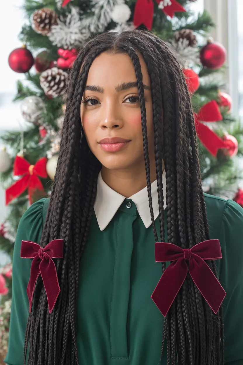 9.marley twists with velvet ribbons