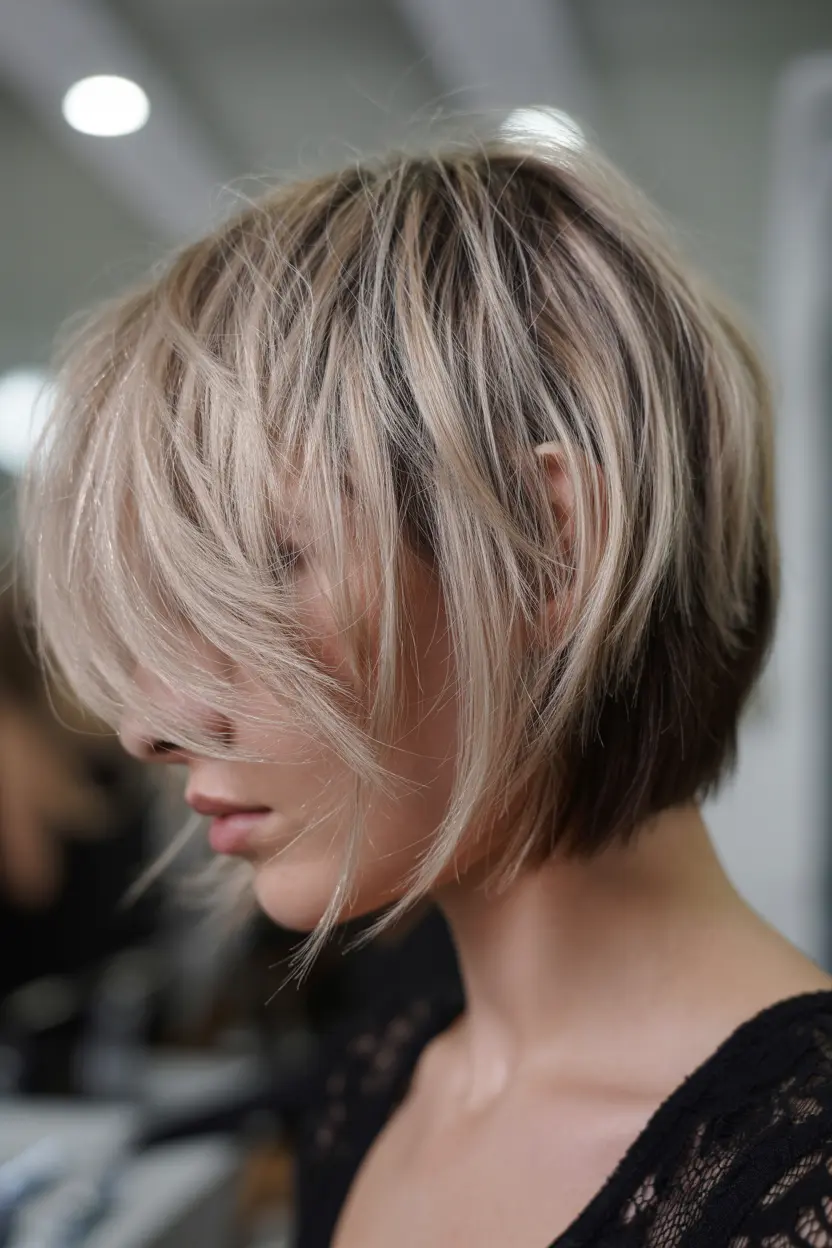 9.messy razored pixie bob