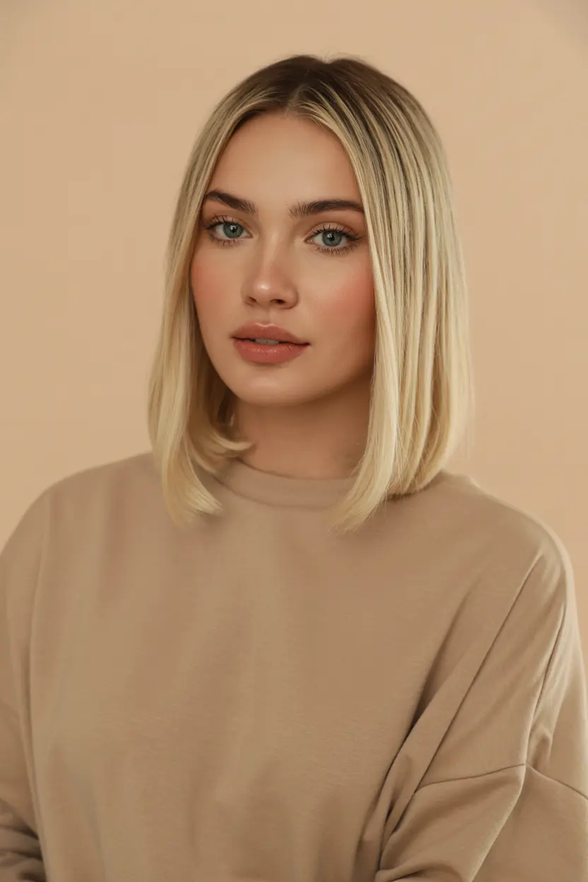 92.sleek straight lob