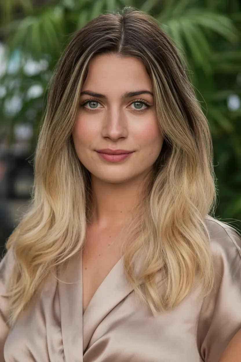 96.ombre with long layers