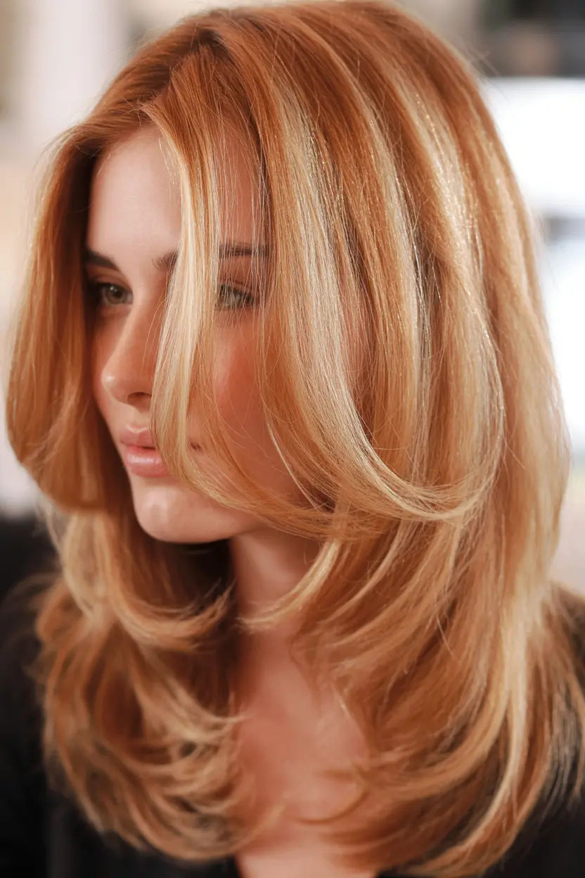 11.strawberry blonde highlights