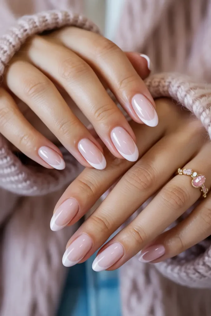 2. Baby Pink French Tips