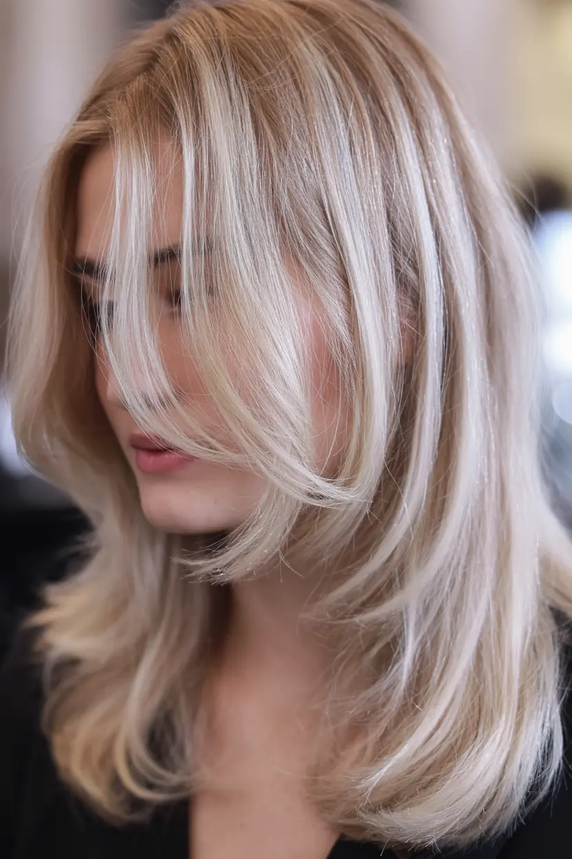 2.platinum blonde highlights