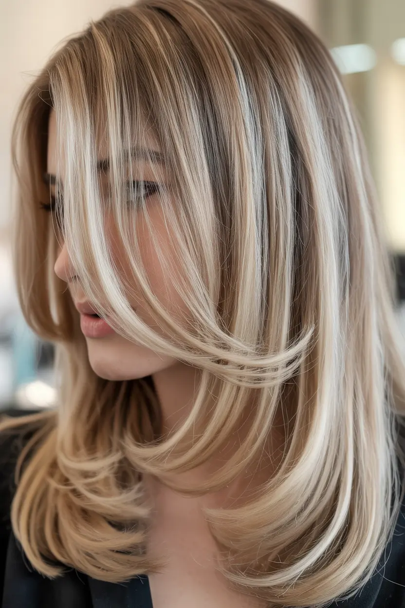 3.ash blonde highlights