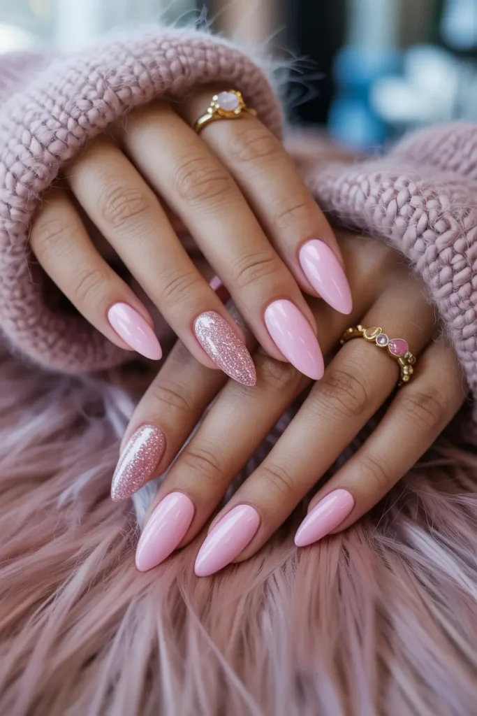 5. Soft Pastel Pink Nails