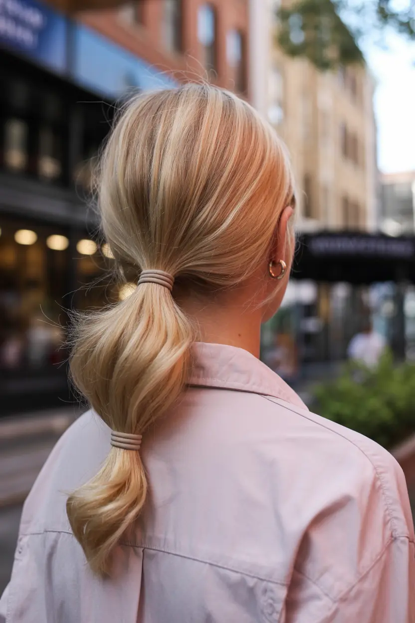 6.bubble braid ponytail