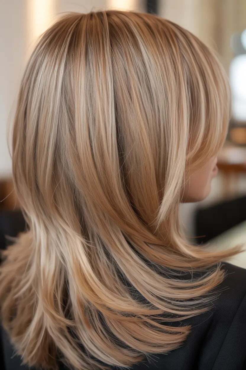 7.sandy blonde highlights